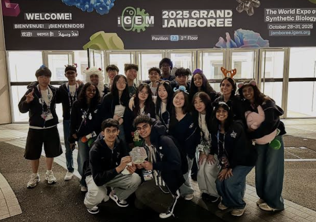 Lambert iGEM team with awards at 2025 Grand Jamboree